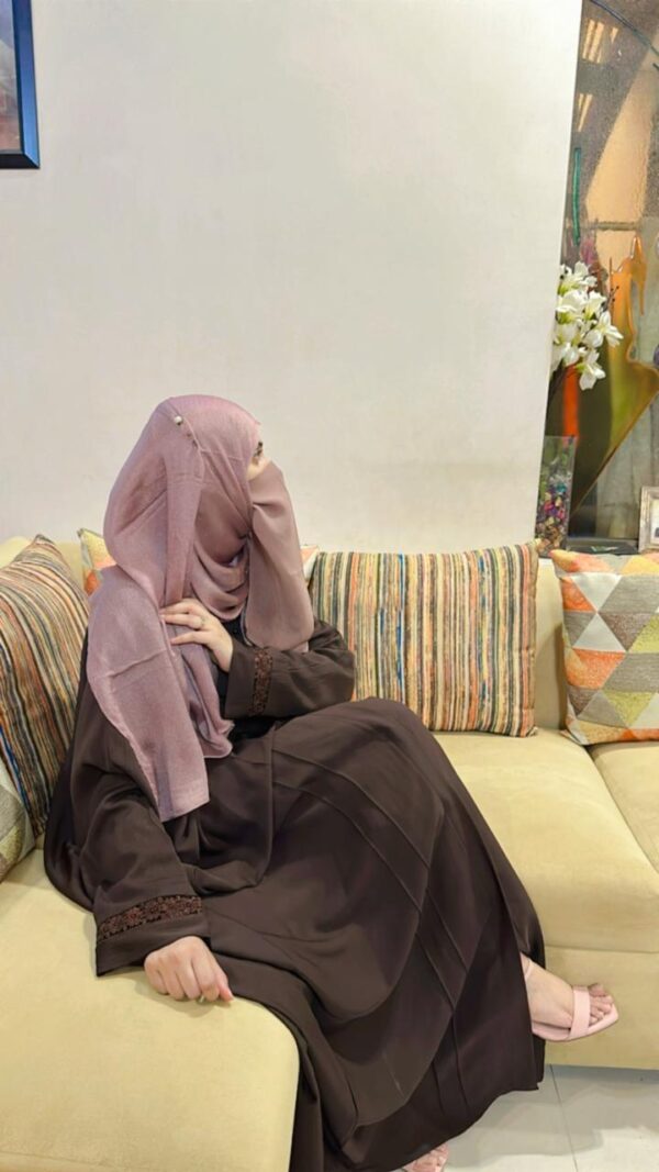 Graceful abaya available in 2 colours xaa 06 size:56 - Image 2