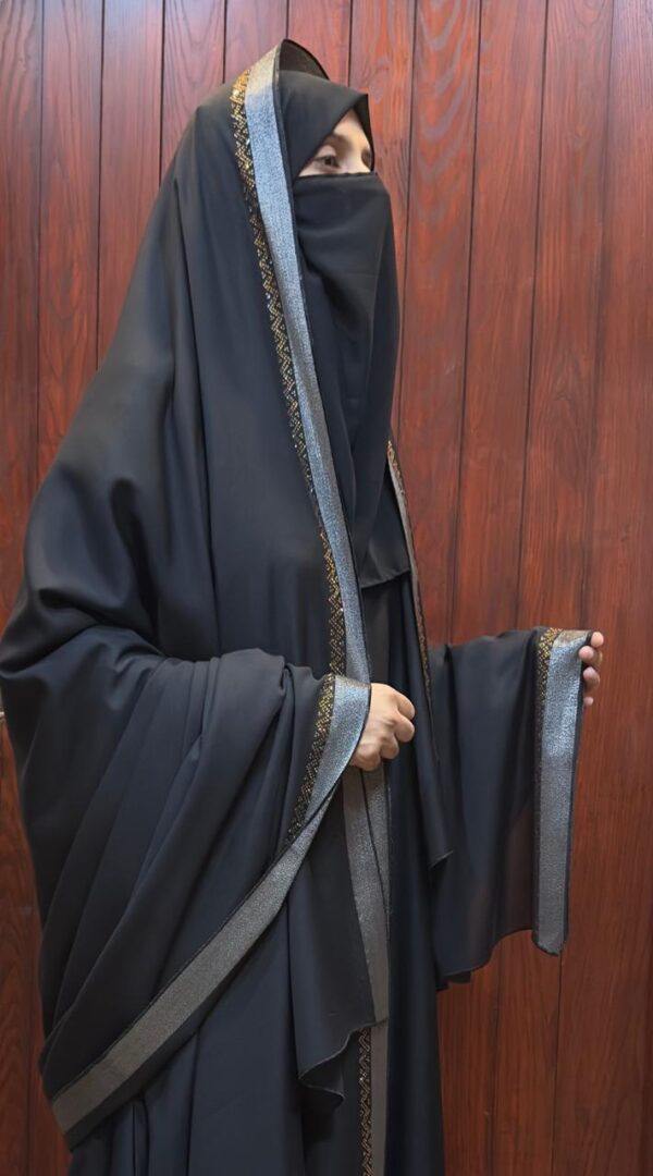 Traditional black chaadar xae 03 - Image 3