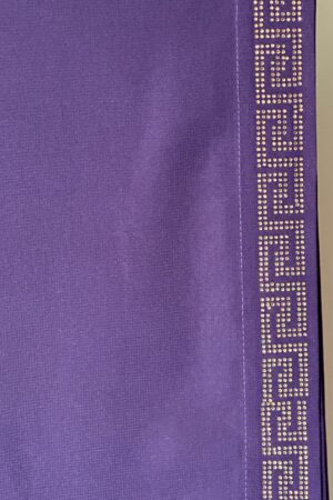 Elegant Purple Chaadar with Embellished Border xae 07