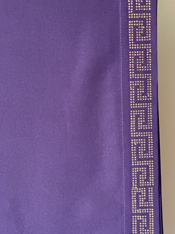 Elegant Purple Chaadar with Embellished Border xae 07