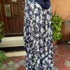 Our blue net cape like gown abaya  Code: xaa 51