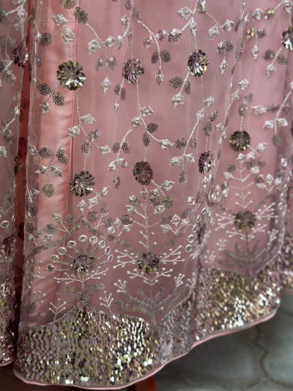 pink net Gown  size:56 - Image 2