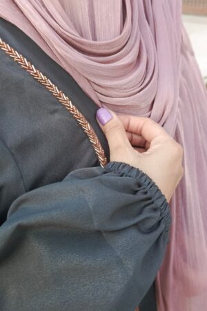 foresr green gown with rose gold lace size: 56