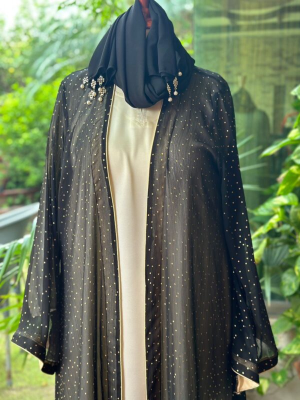 Black gown with golden dots  🎯Code: xaa 53 - Image 6