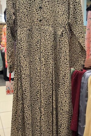 Elegant Leopard Print Abaya* xaa 63
