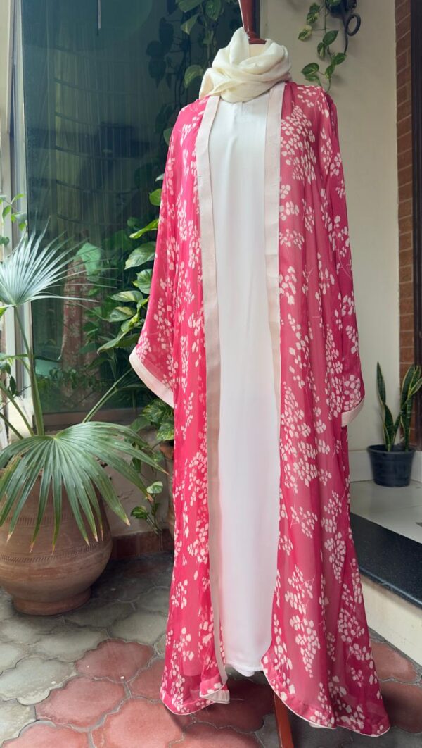 Floral pink Gown