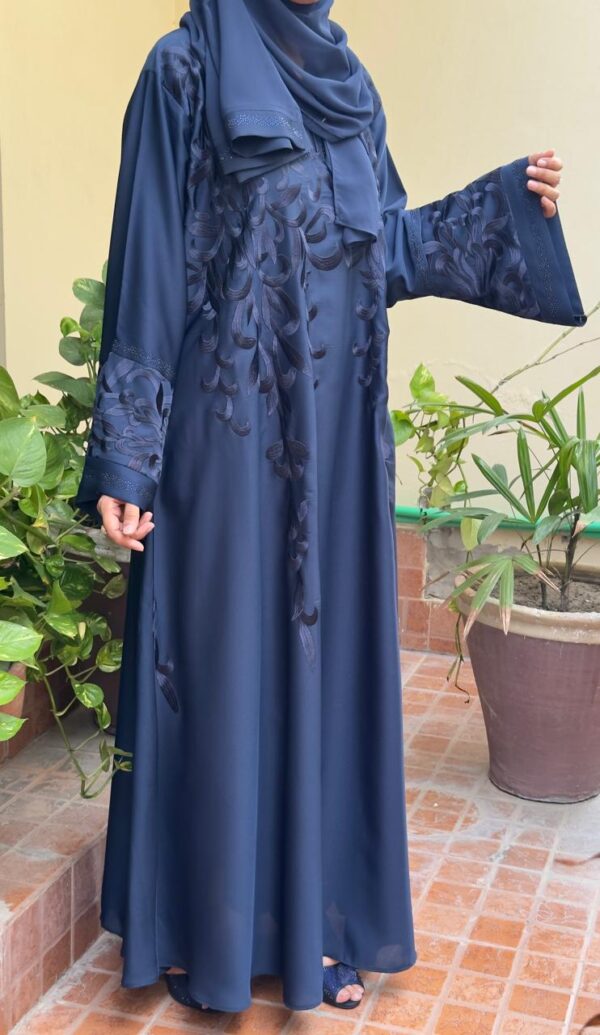 Nida Fabric blue embroidrey size:56 - Image 3