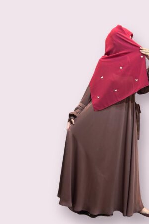 nida pleeted sleave cinnemon size: 56