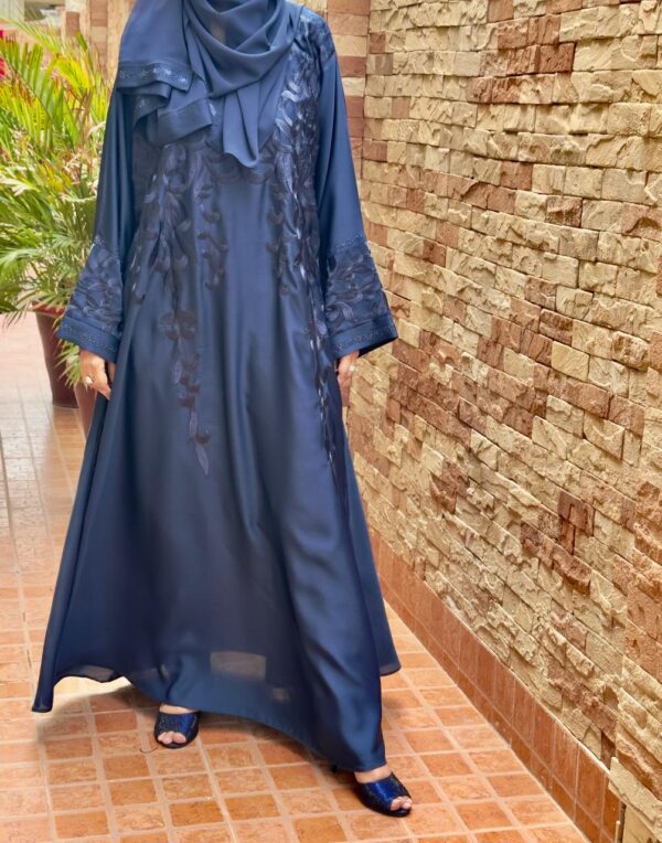 Nida Fabric blue embroidrey size:56