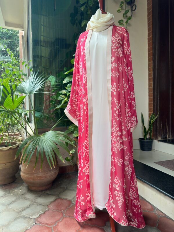 Floral pink Gown - Image 4