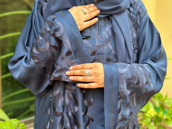 Nida Fabric blue embroidrey size:56 - Image 2
