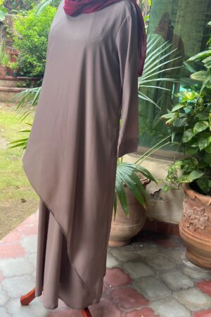 Taupe colour overlayer with ban