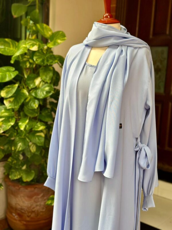 Pastel Blue abaya - Image 2