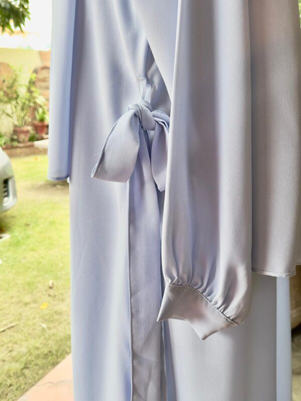 Pastel Blue abaya - Image 3