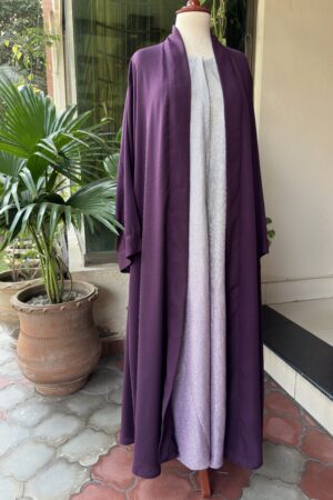 Plain plum Gown / shimmery gown