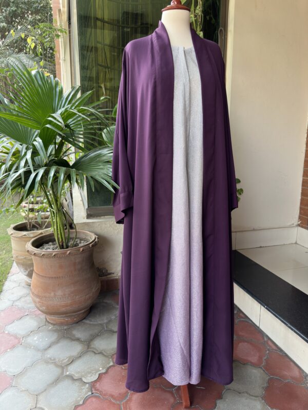 Plain plum Gown / shimmery gown