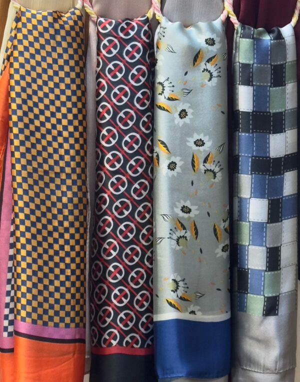 printed silk scarves