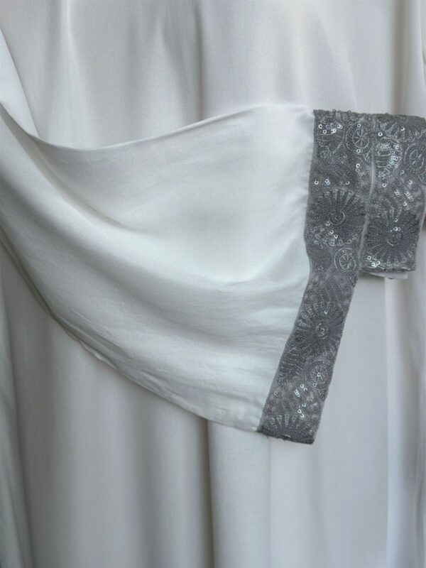 angel white with floral lace