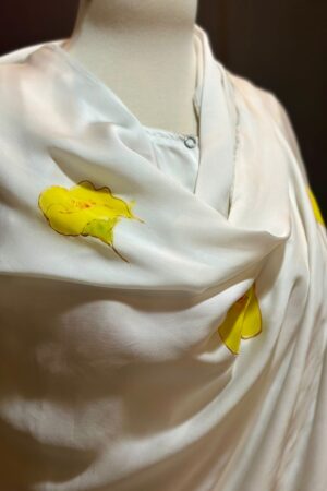 hand painted silk scarf